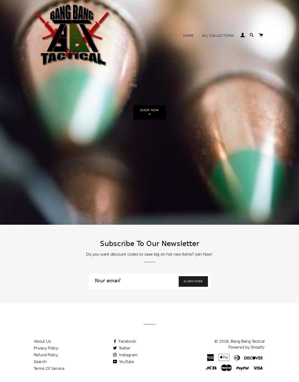 bangbangtactical.com — Shopify storefront screenshot