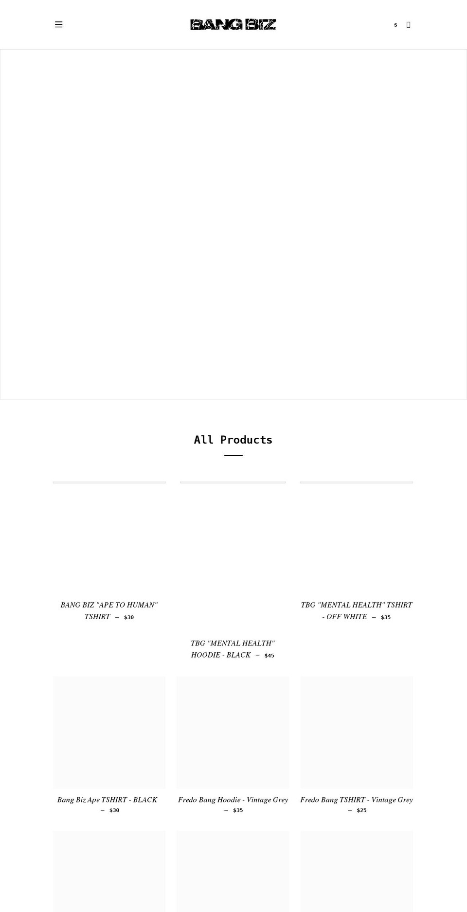 bangbizstore.com shopify website screenshot