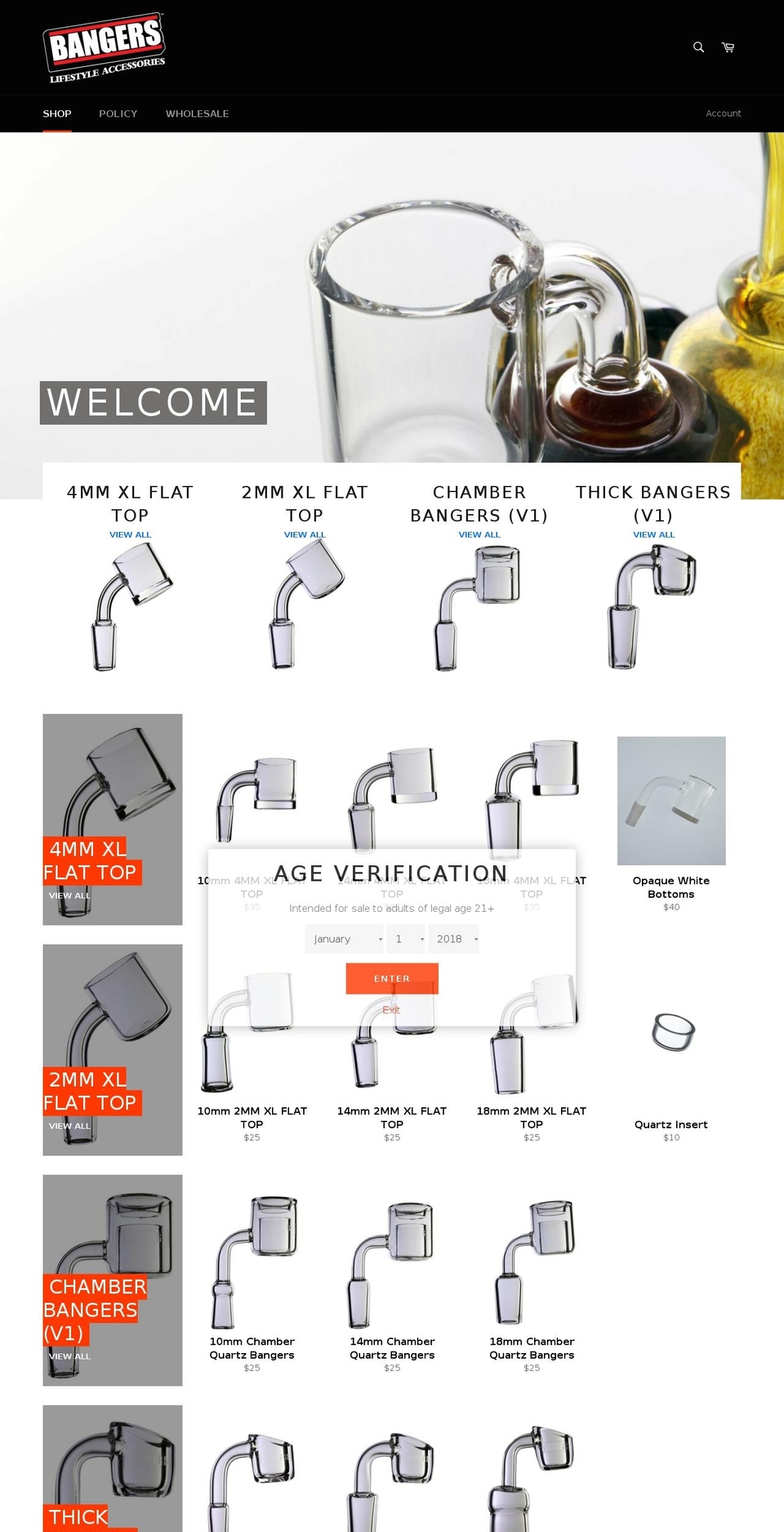 bangers710.com shopify website screenshot