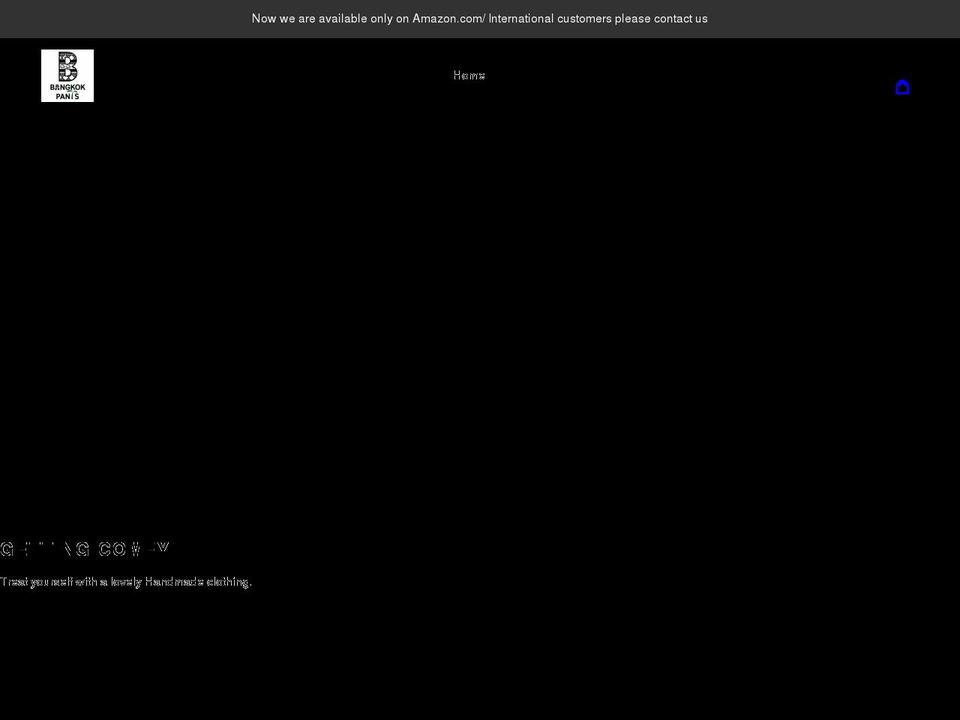 bangkokpants.com shopify website screenshot