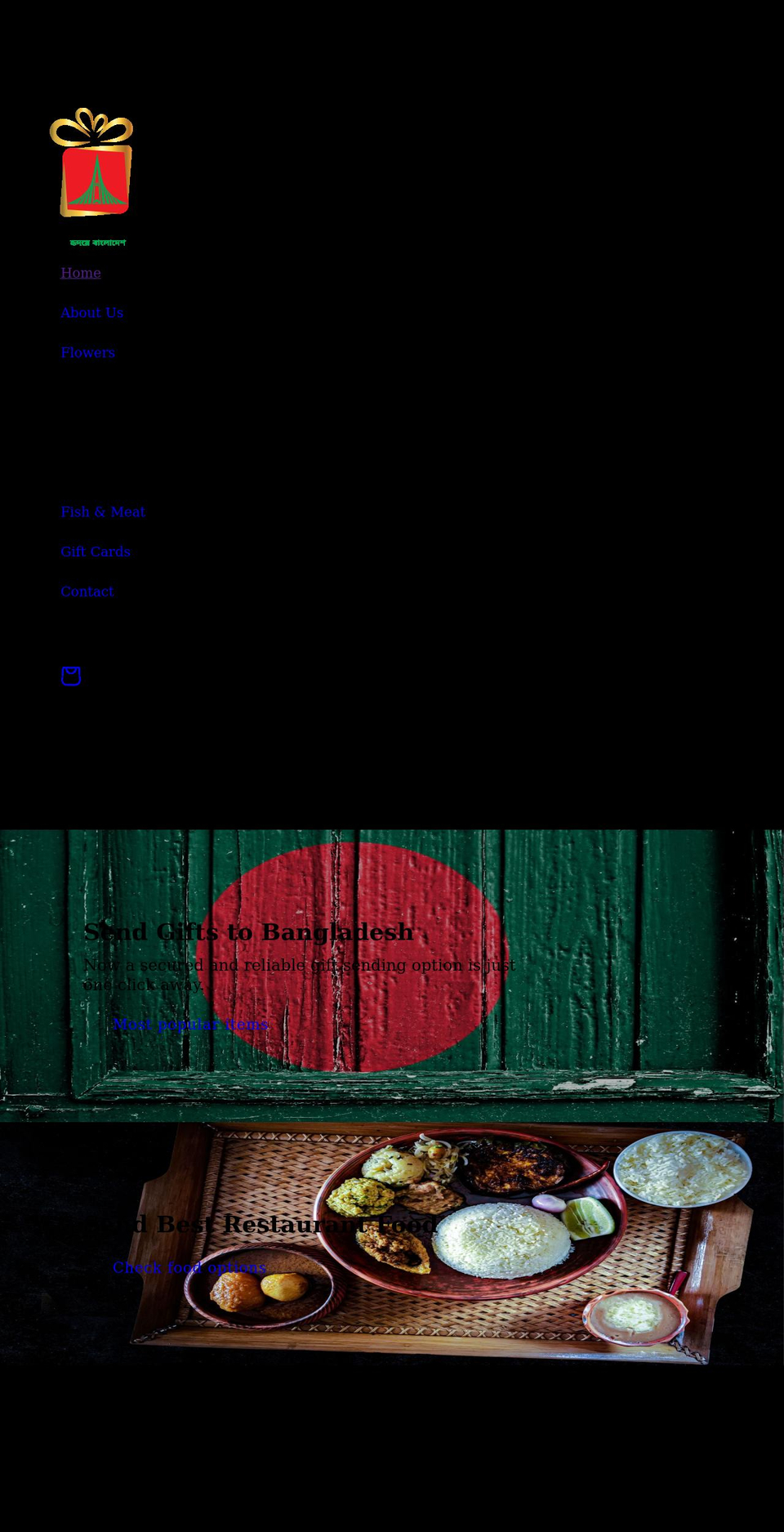 bangladeshgifts.com shopify website screenshot