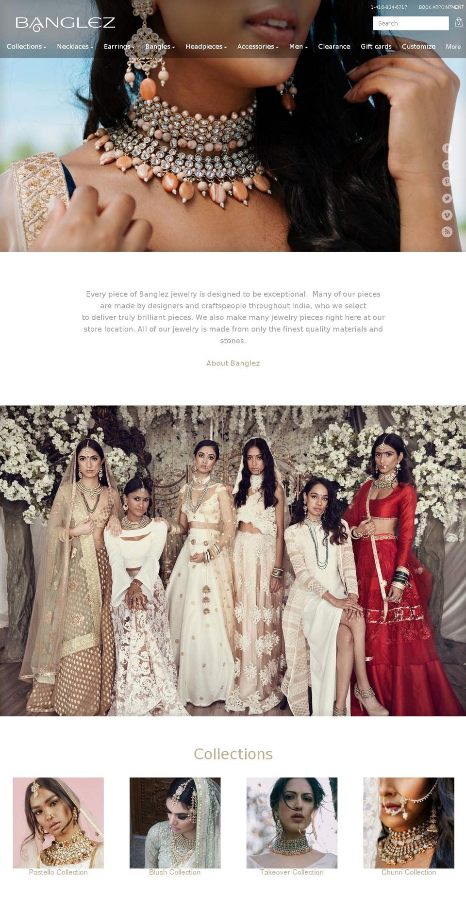 banglezjewelry.com shopify website screenshot