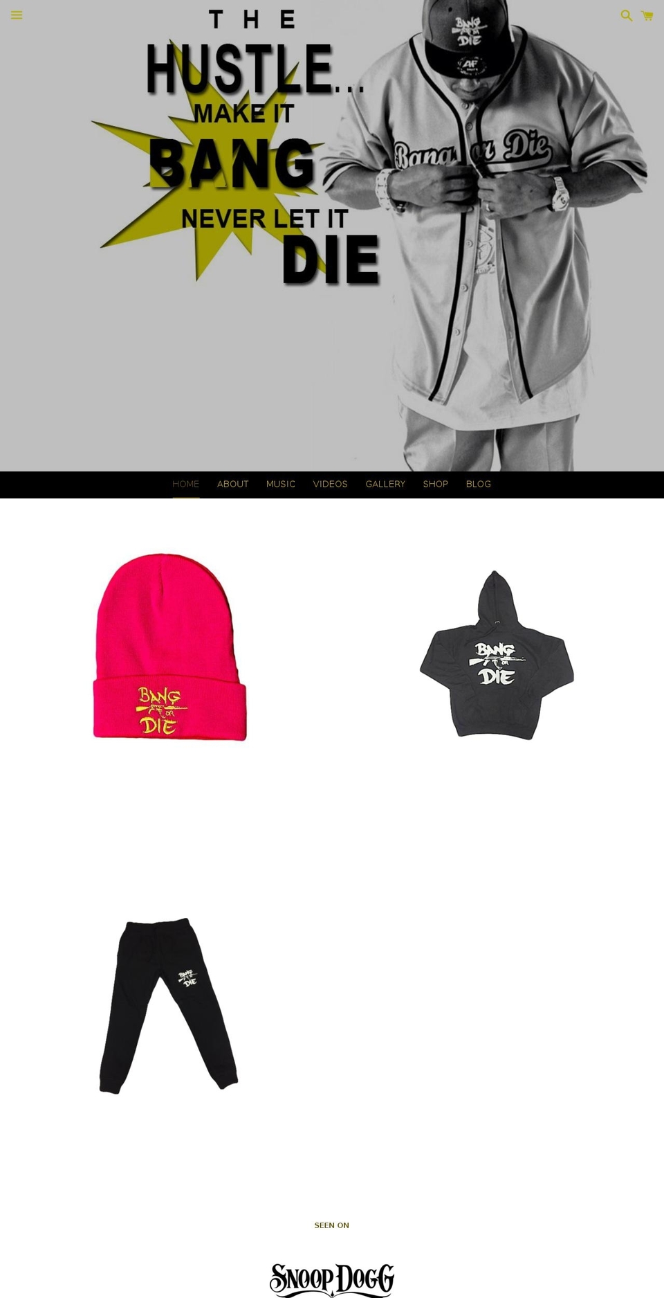 bangordieclothing.com — Shopify storefront screenshot