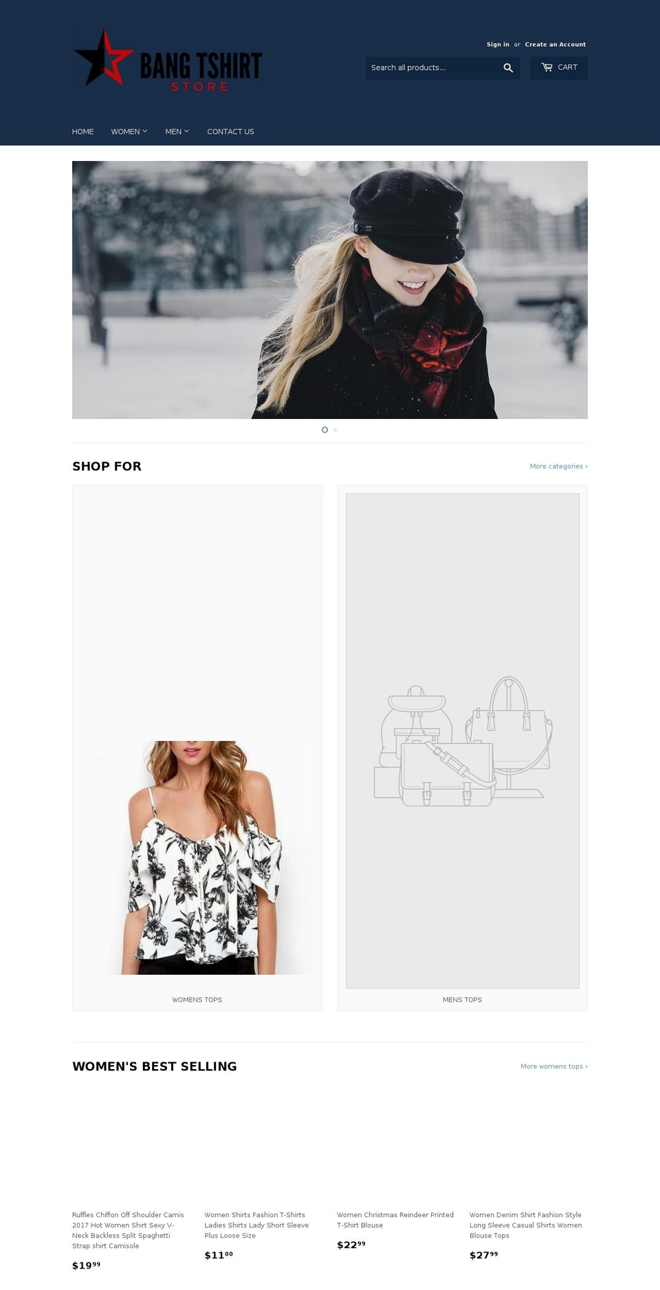 bangtshirt.com — Shopify storefront screenshot