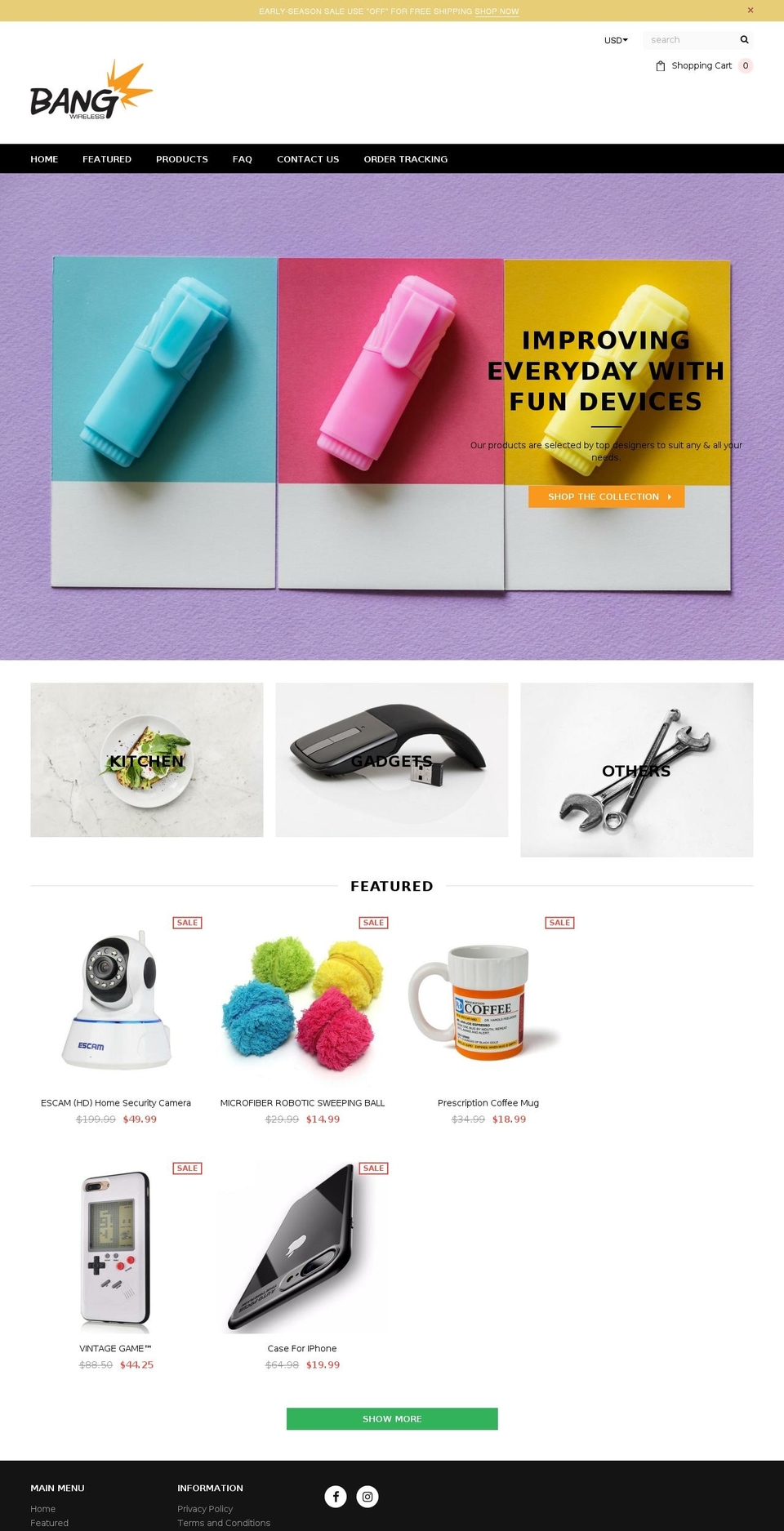 bangwireless.com — Shopify storefront screenshot