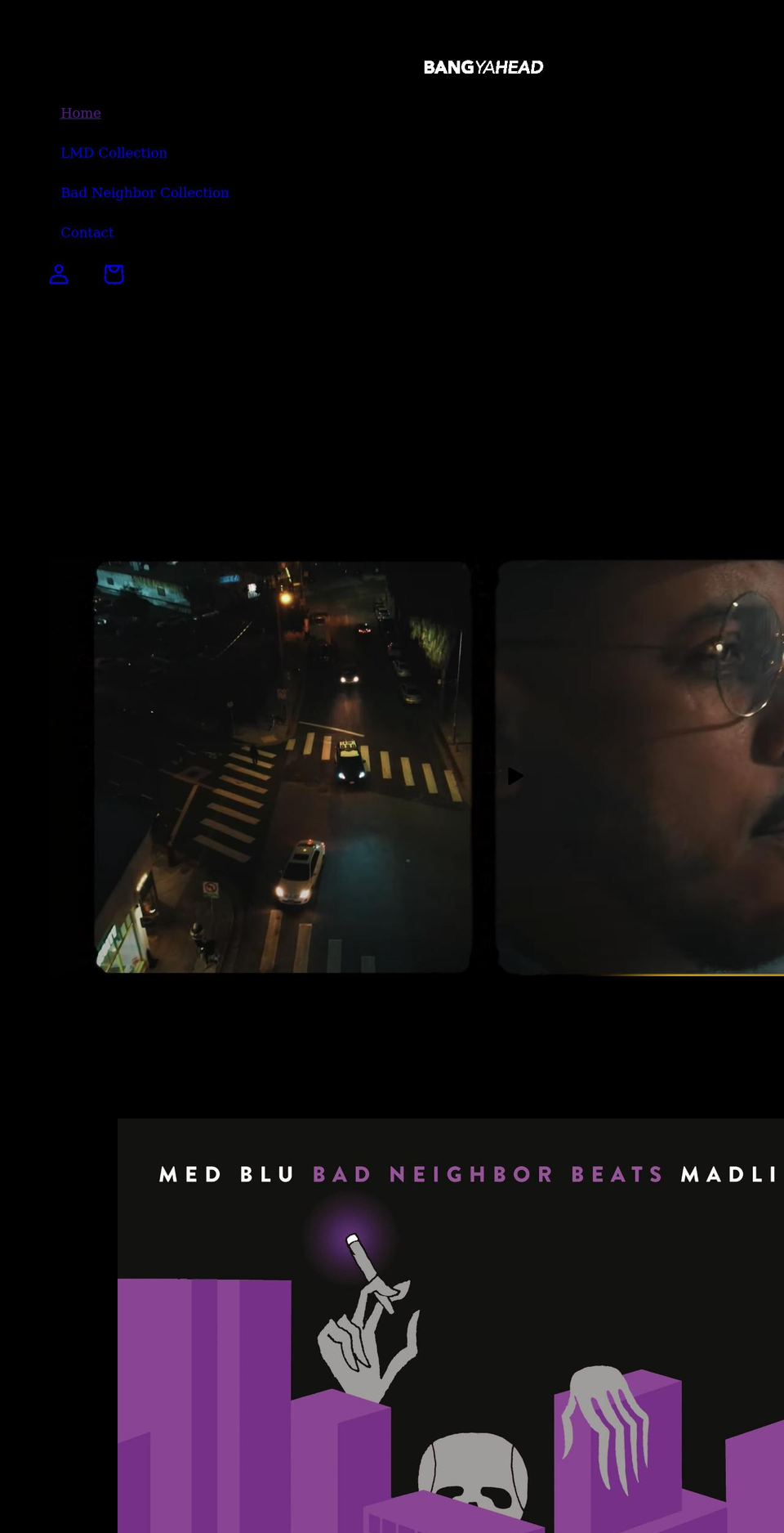 bangyahead.com shopify website screenshot