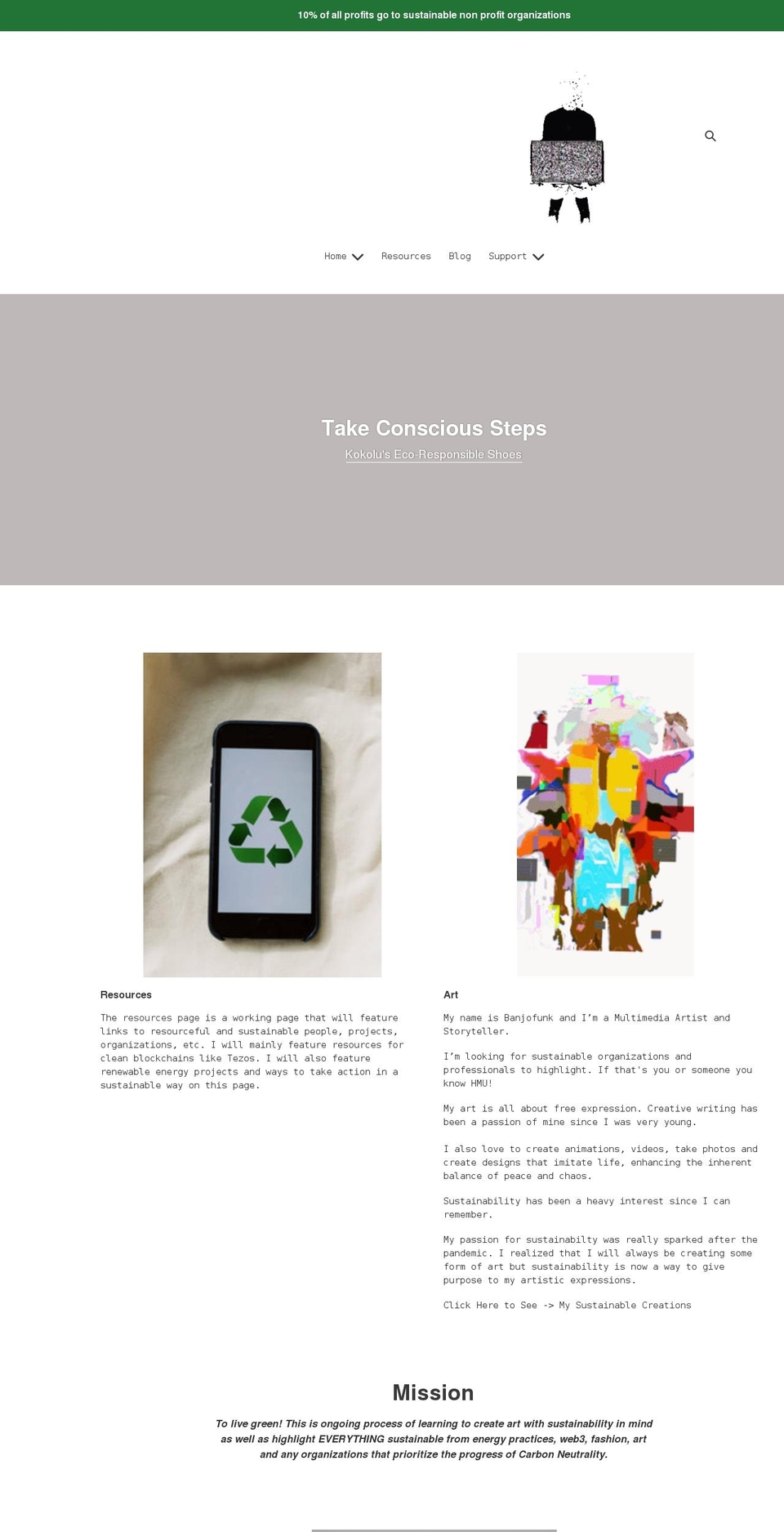 banjofunk.com shopify website screenshot