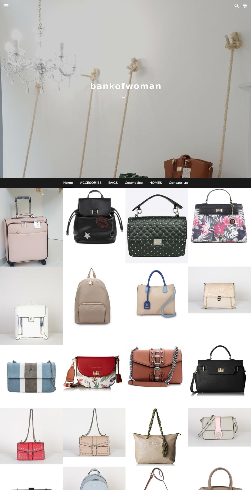 bankofwoman.com — Shopify storefront screenshot