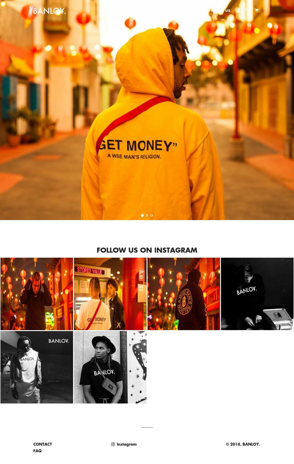 banloy.com shopify website screenshot