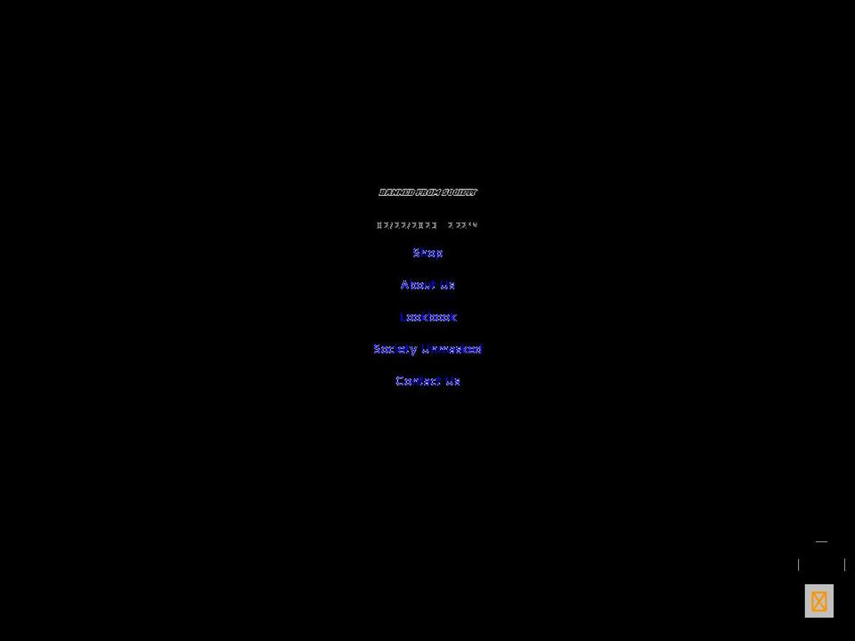 bannedxsociety.com shopify website screenshot