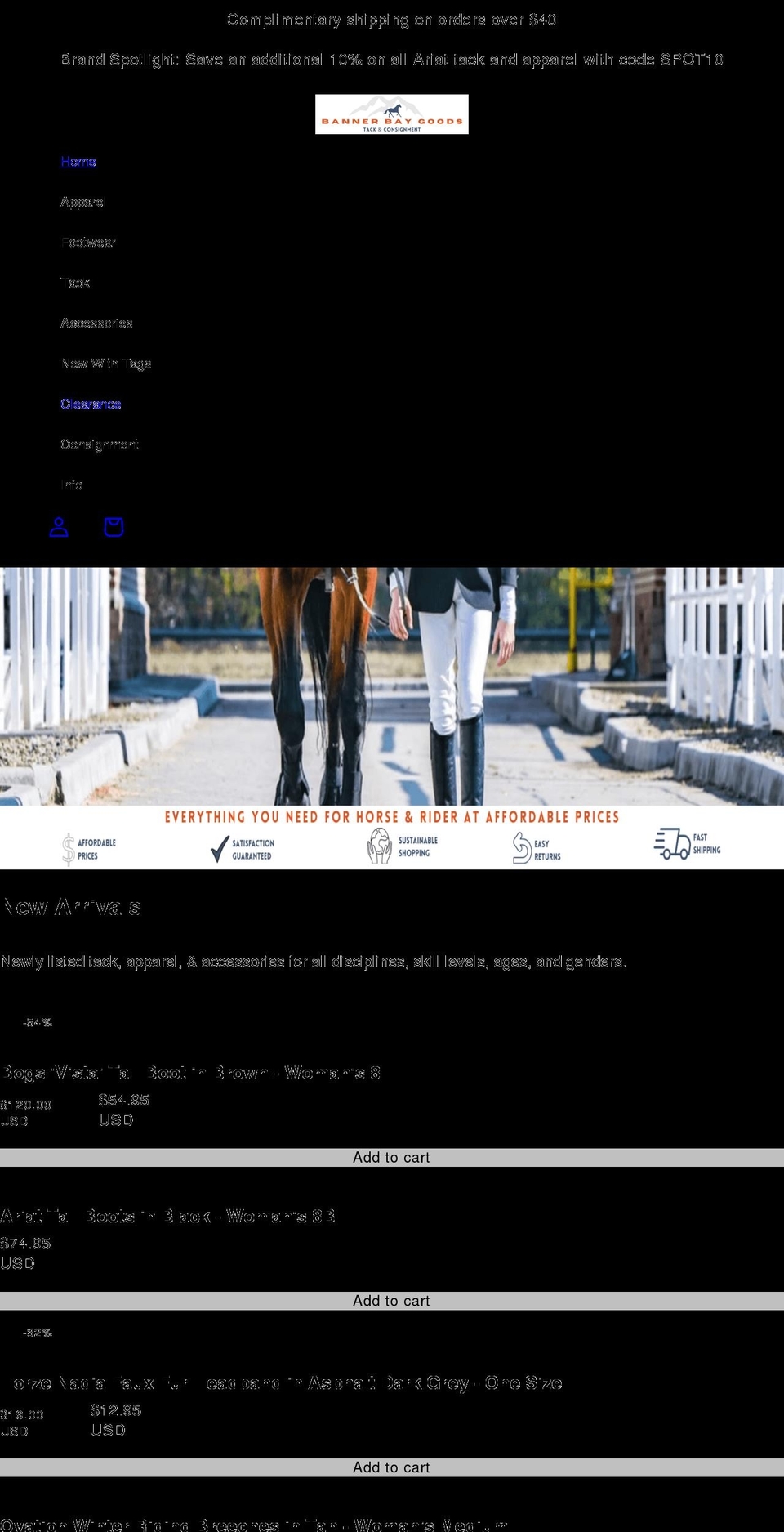 bannerbay.net shopify website screenshot