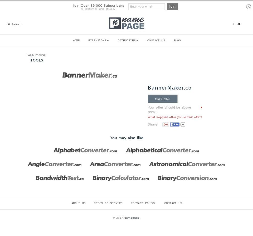 bannermaker.co shopify website screenshot