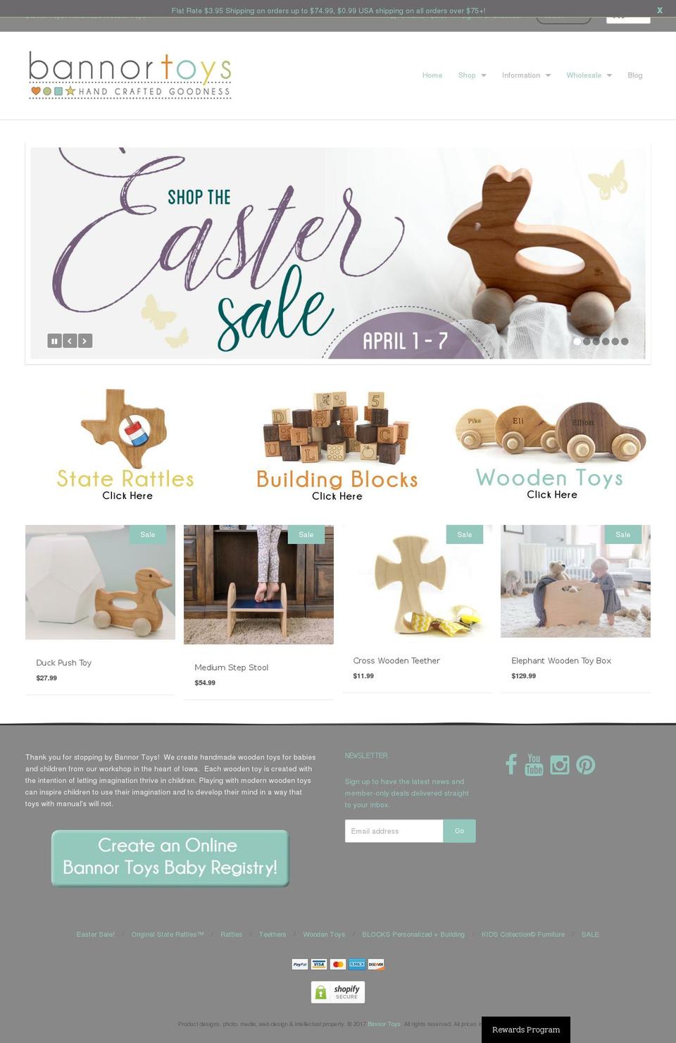bannortoys.com shopify website screenshot