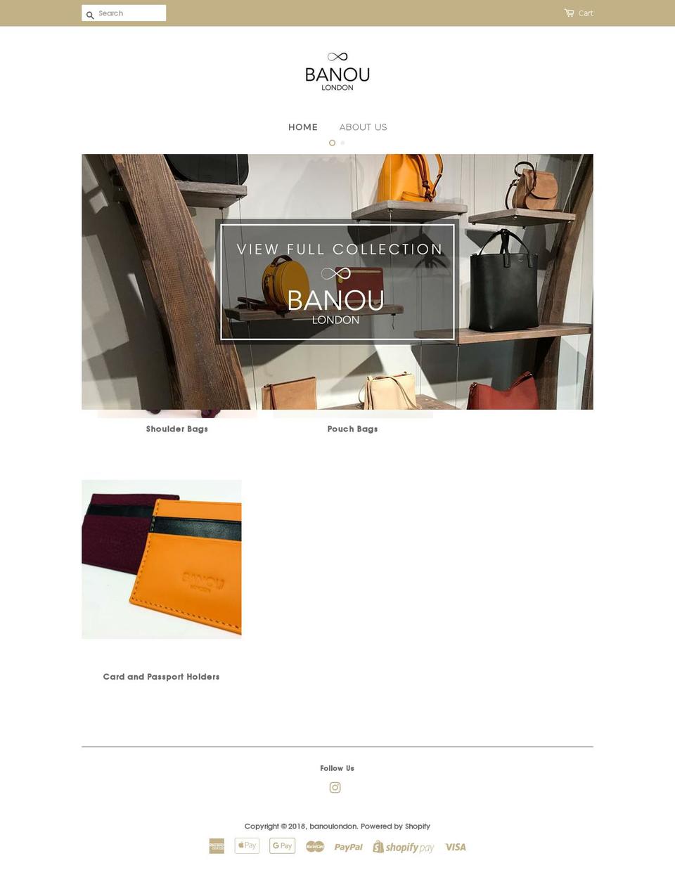banou-london.com — Shopify storefront screenshot