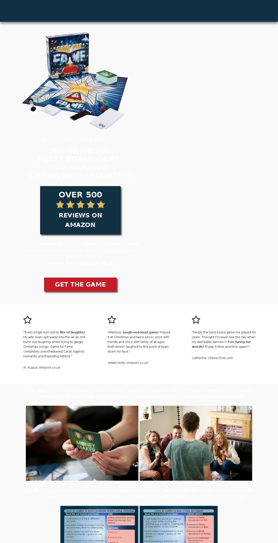 banterboardgames.com — Shopify storefront screenshot