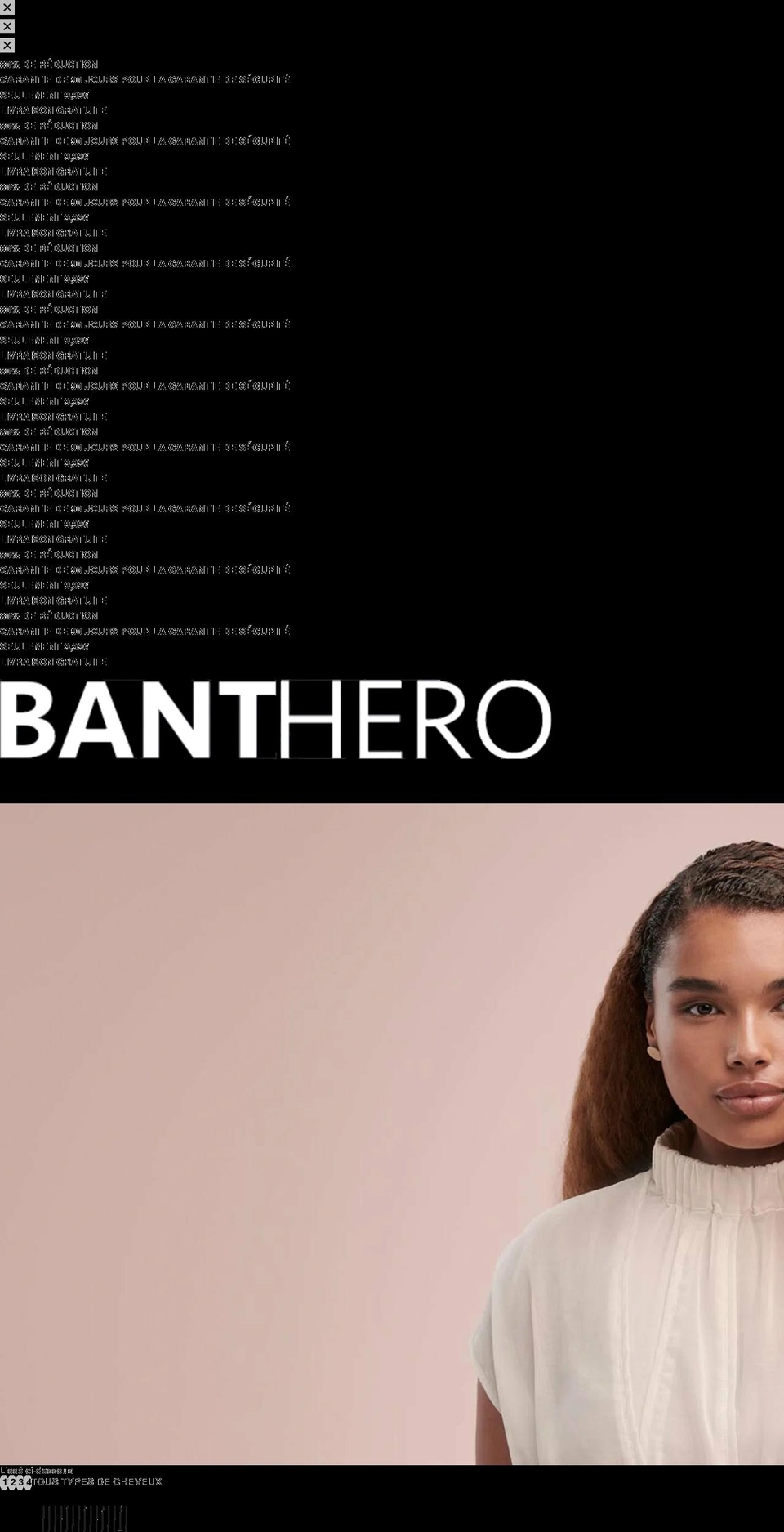 banthero.com shopify website screenshot