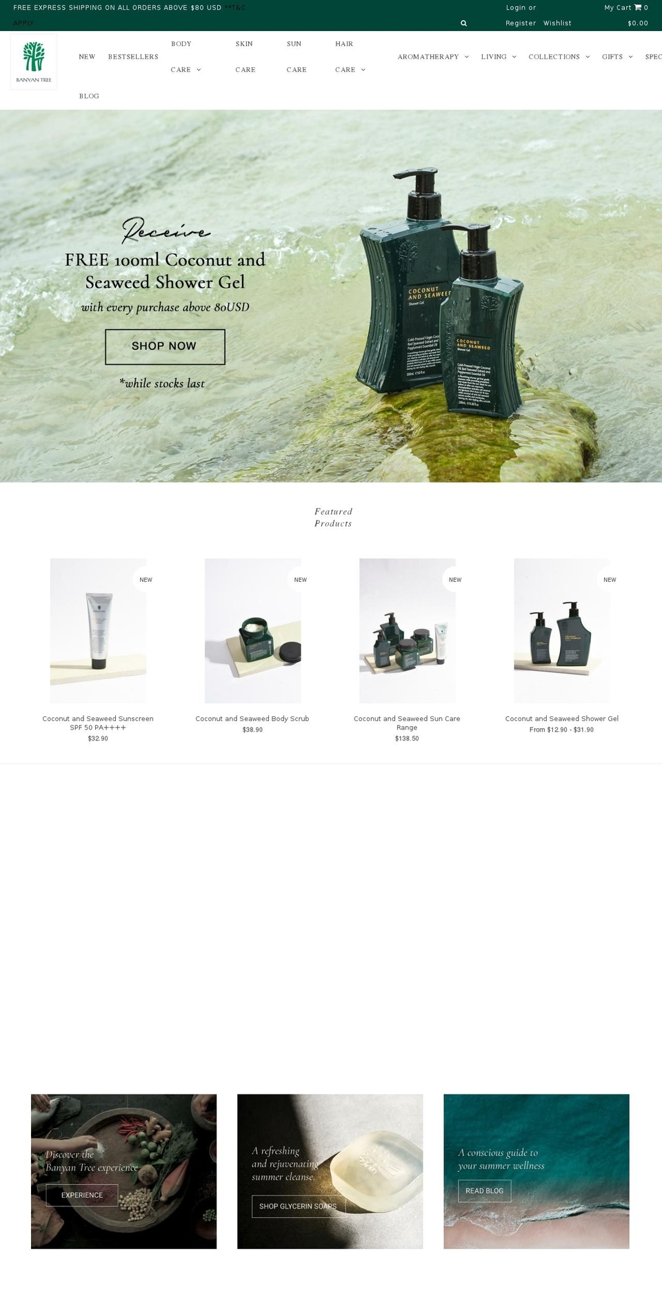 BTE 2.0 Draft Shopify theme site example banyantreeessentials.com