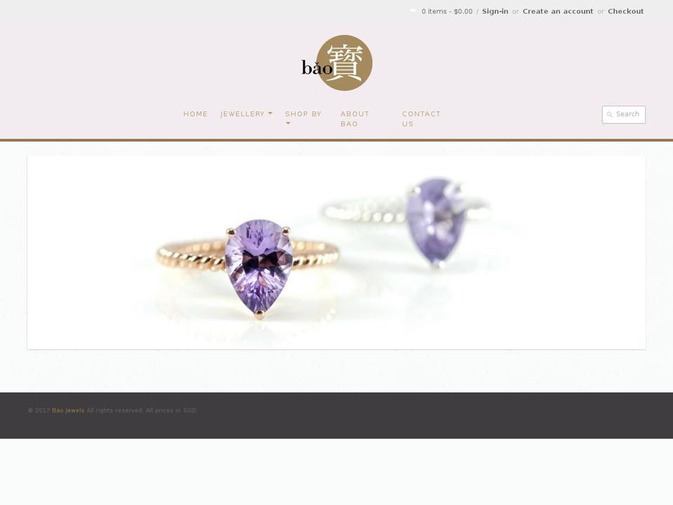 baojewels.com shopify website screenshot