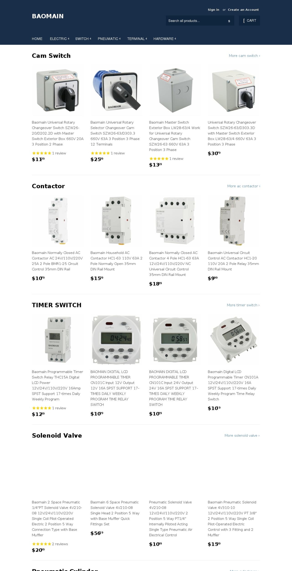 baomain.com shopify website screenshot