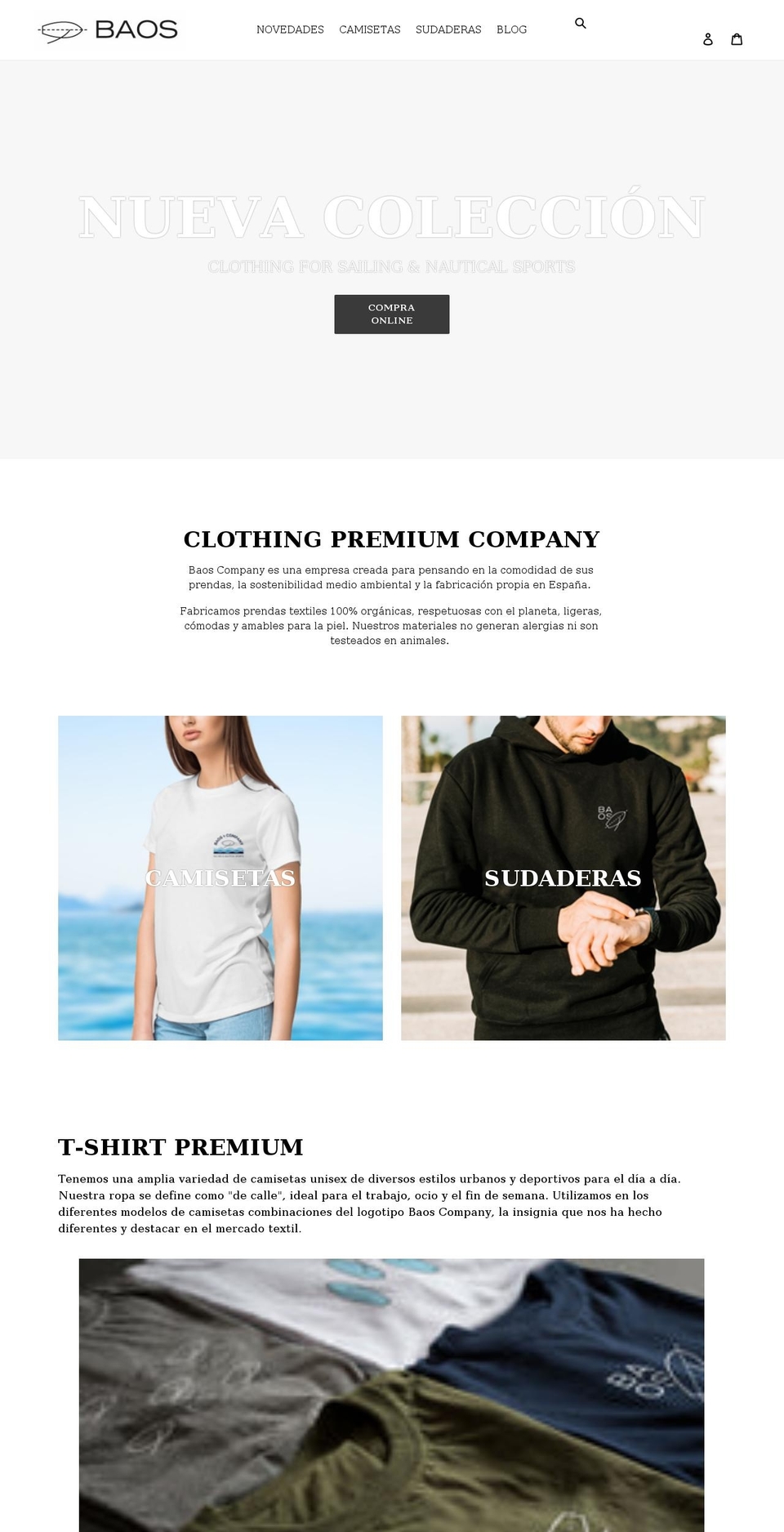 baoscompany.com shopify website screenshot