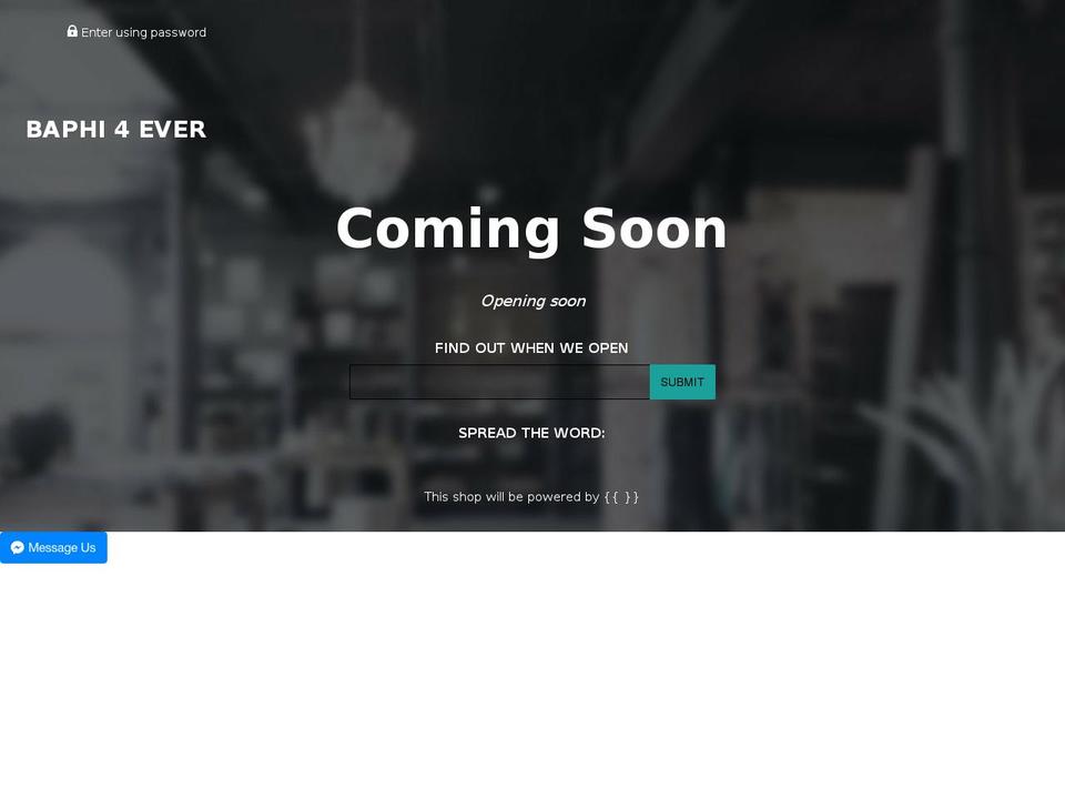 baphiforever.com — Shopify storefront screenshot