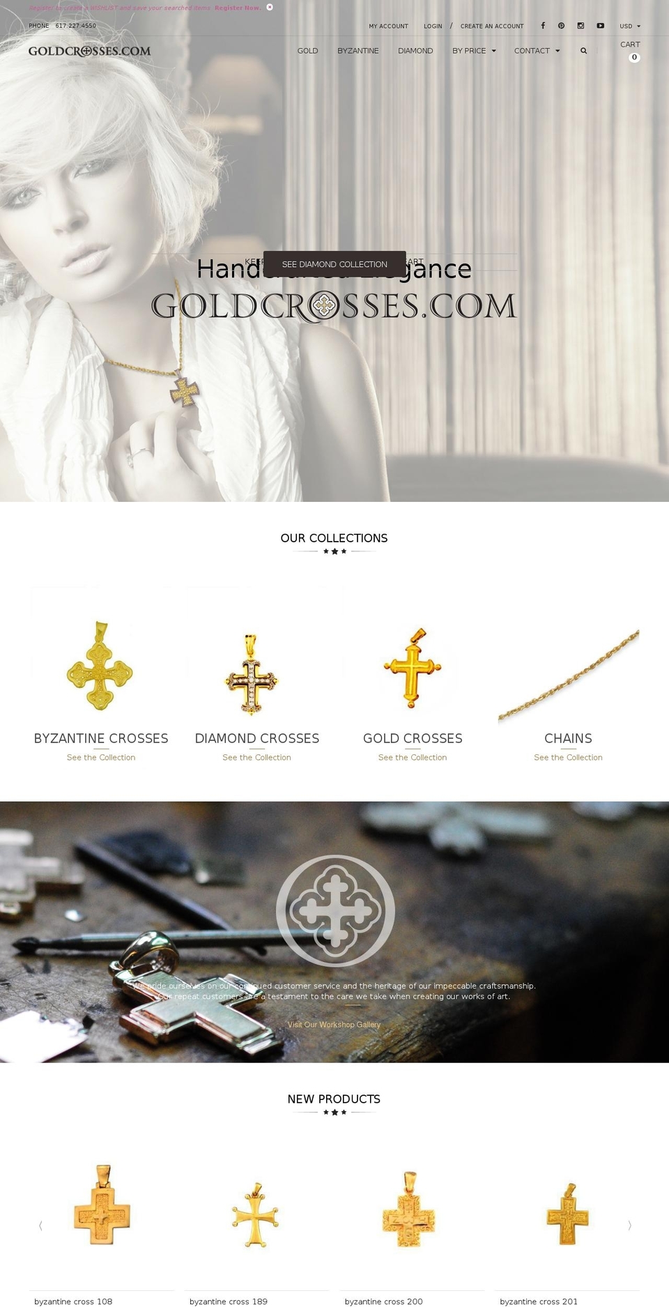 jewelry-r12 Shopify theme site example baptismcrosses.com