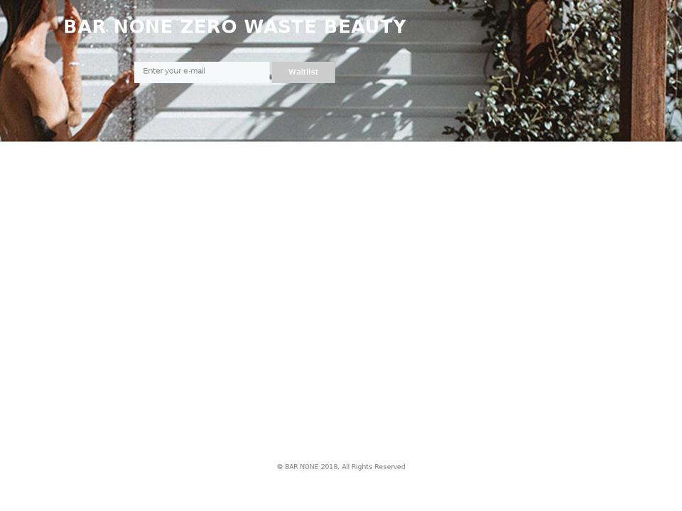 bar-none.co shopify website screenshot