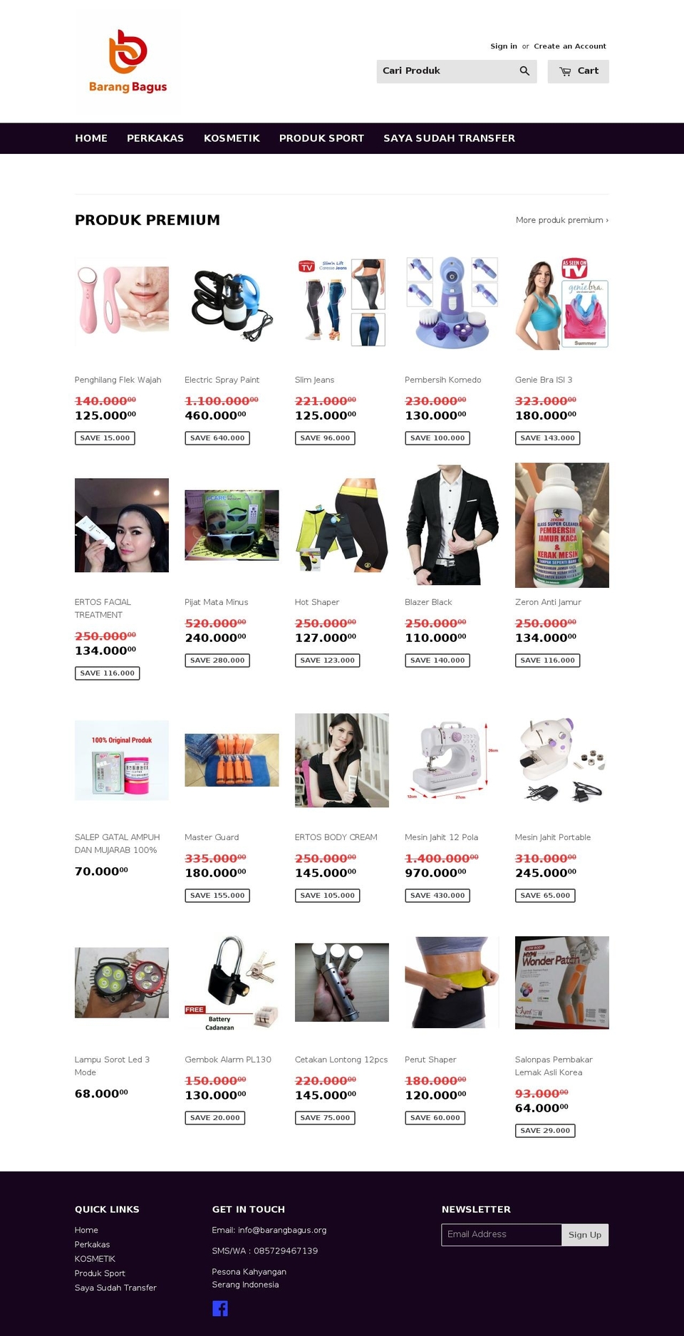 barangbagus.org shopify website screenshot