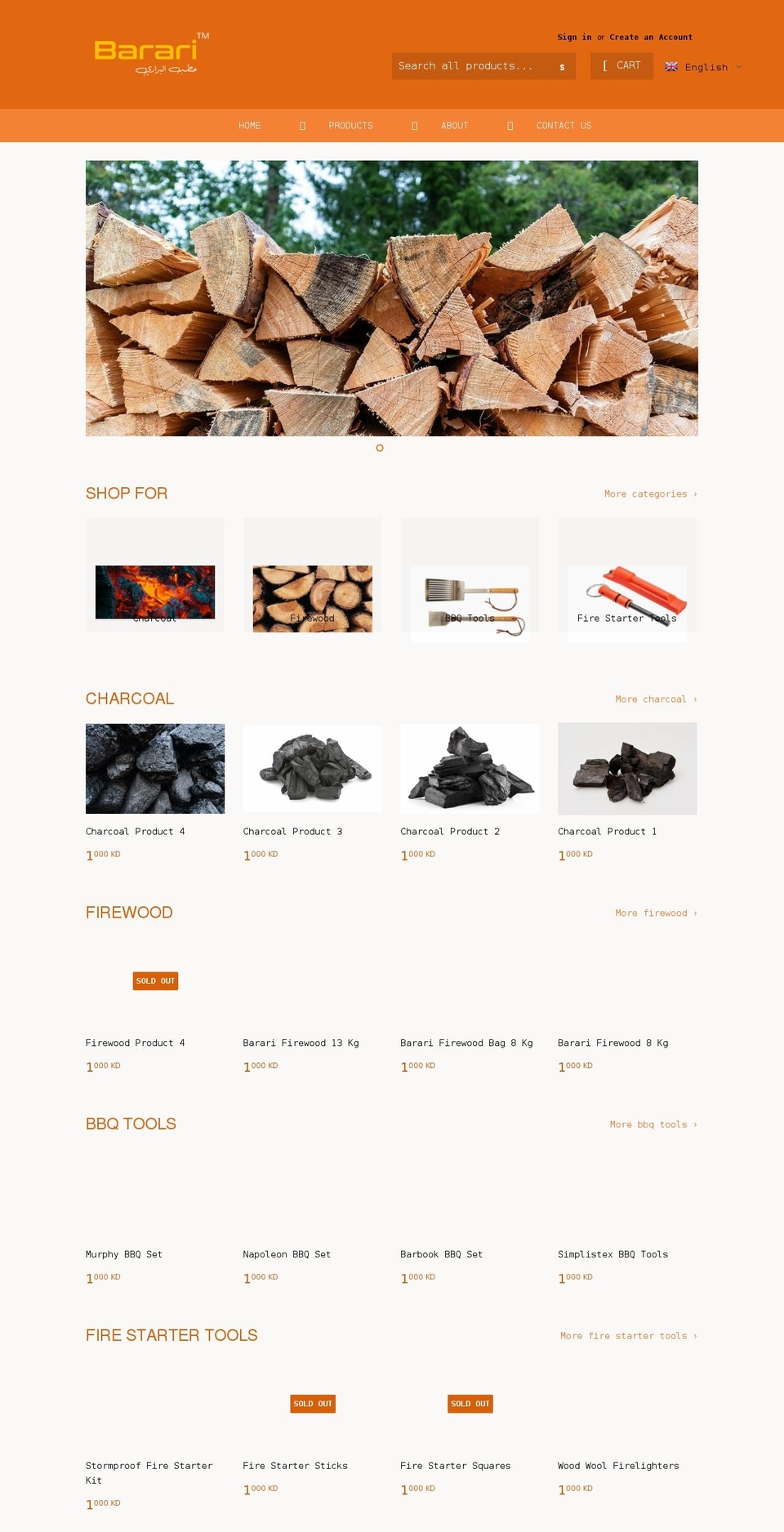 barari.co shopify website screenshot