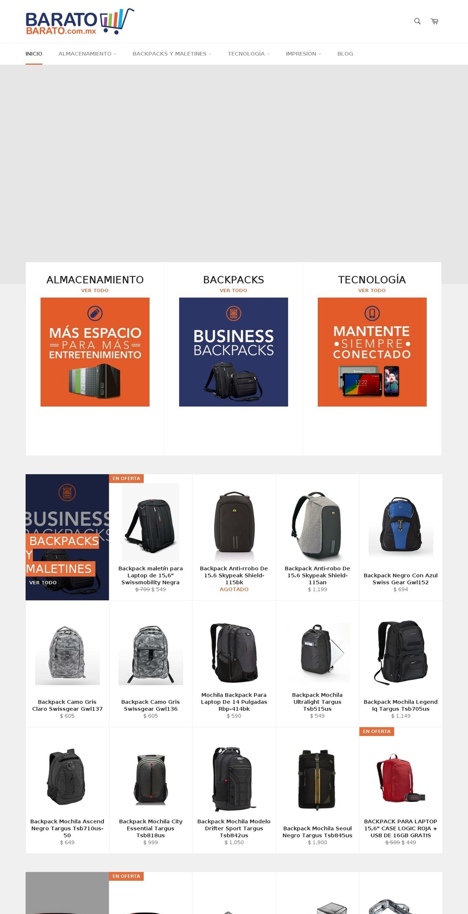 baratobarato.com.mx shopify website screenshot