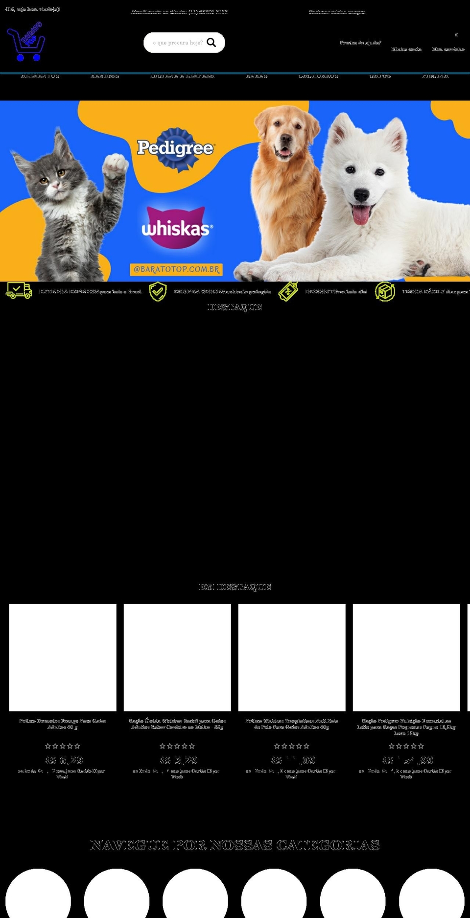 baratotop.com — Shopify storefront screenshot