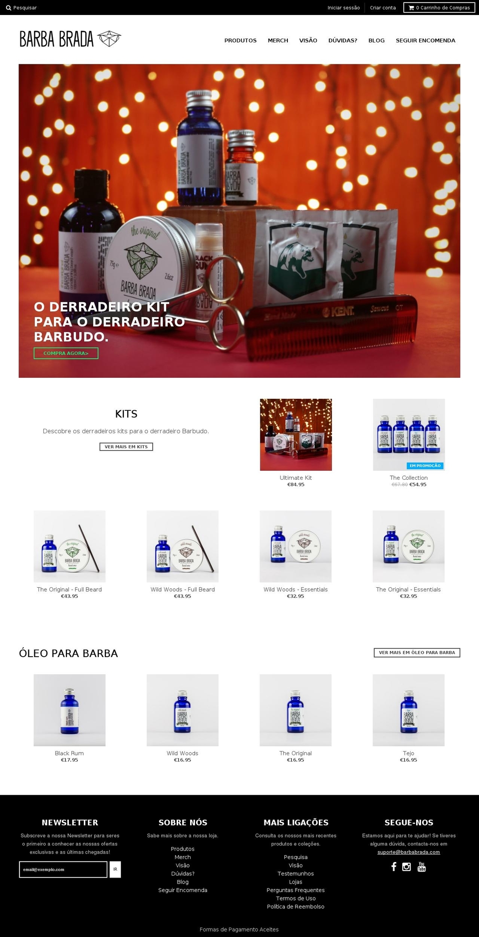 barbabrada.com shopify website screenshot