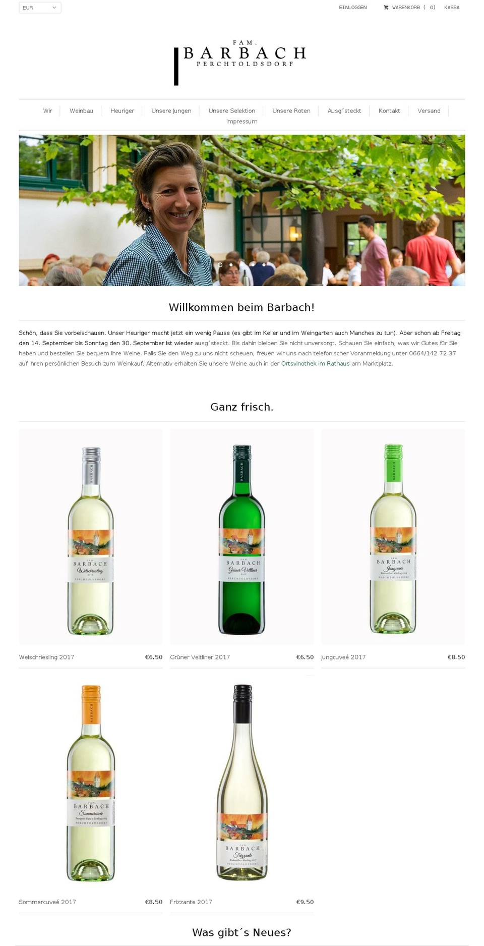 barbach.wine shopify website screenshot