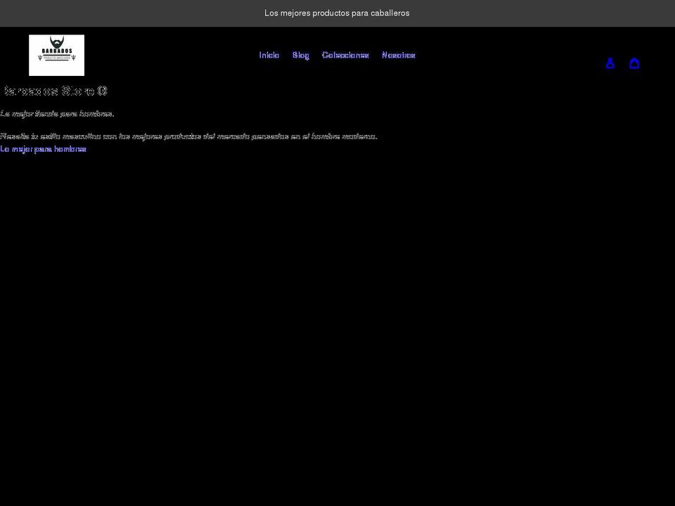 barbadostore.com shopify website screenshot