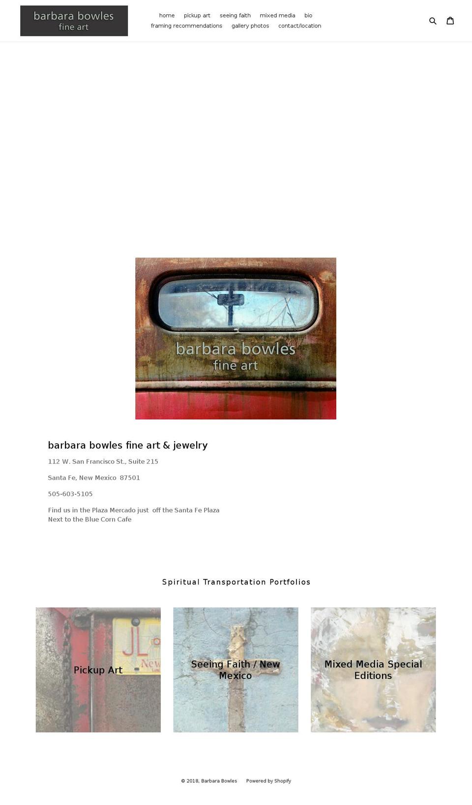 barbarabowles.com — Shopify storefront screenshot