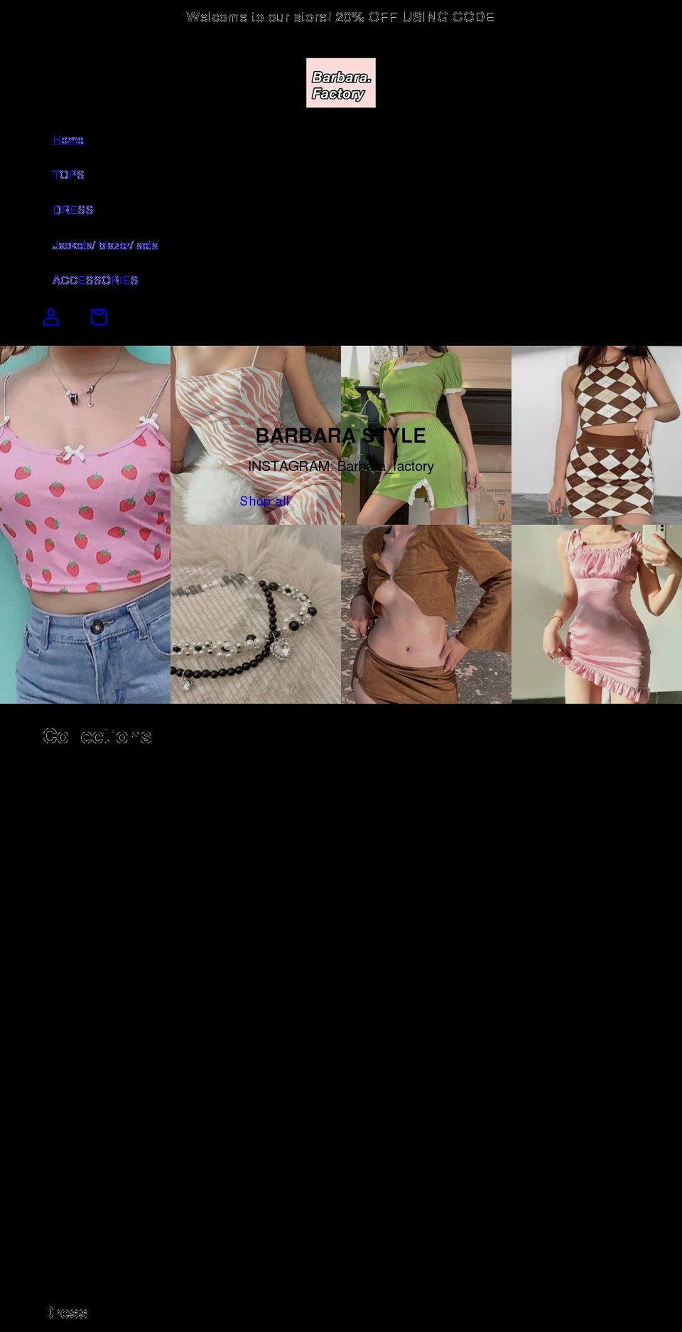 barbarastyle.com shopify website screenshot