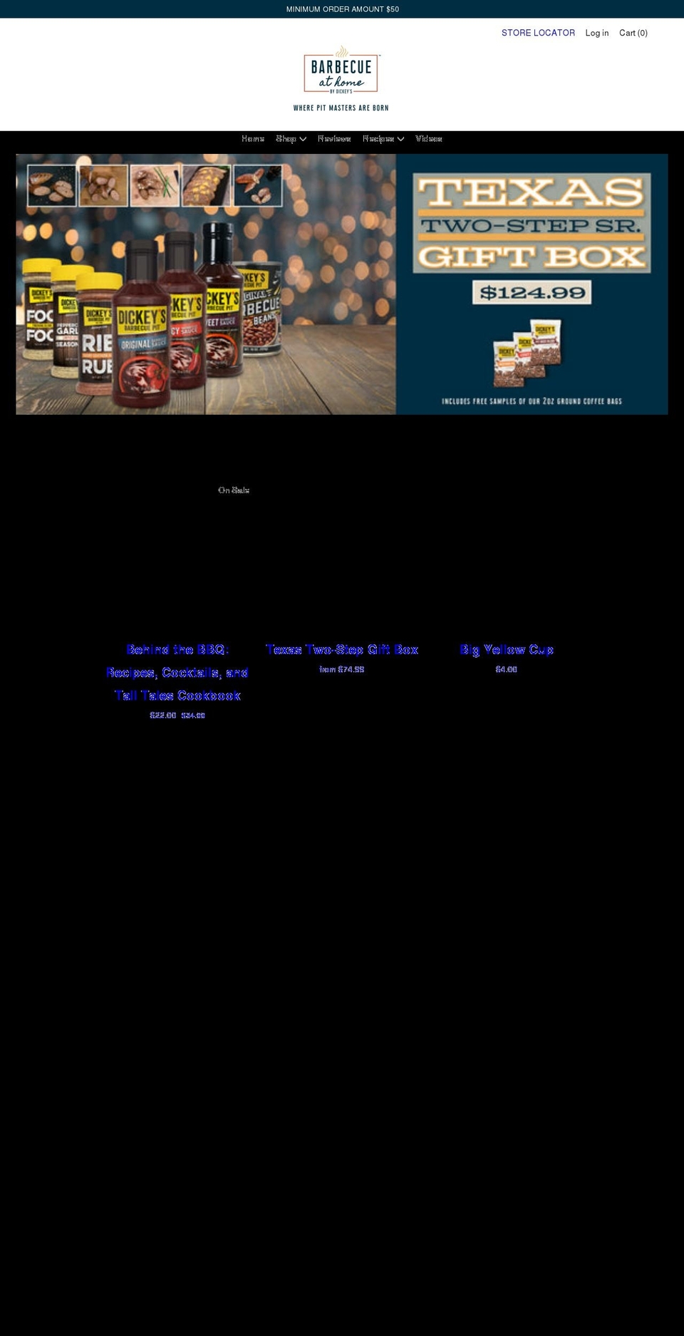 barbecueathome.com shopify website screenshot
