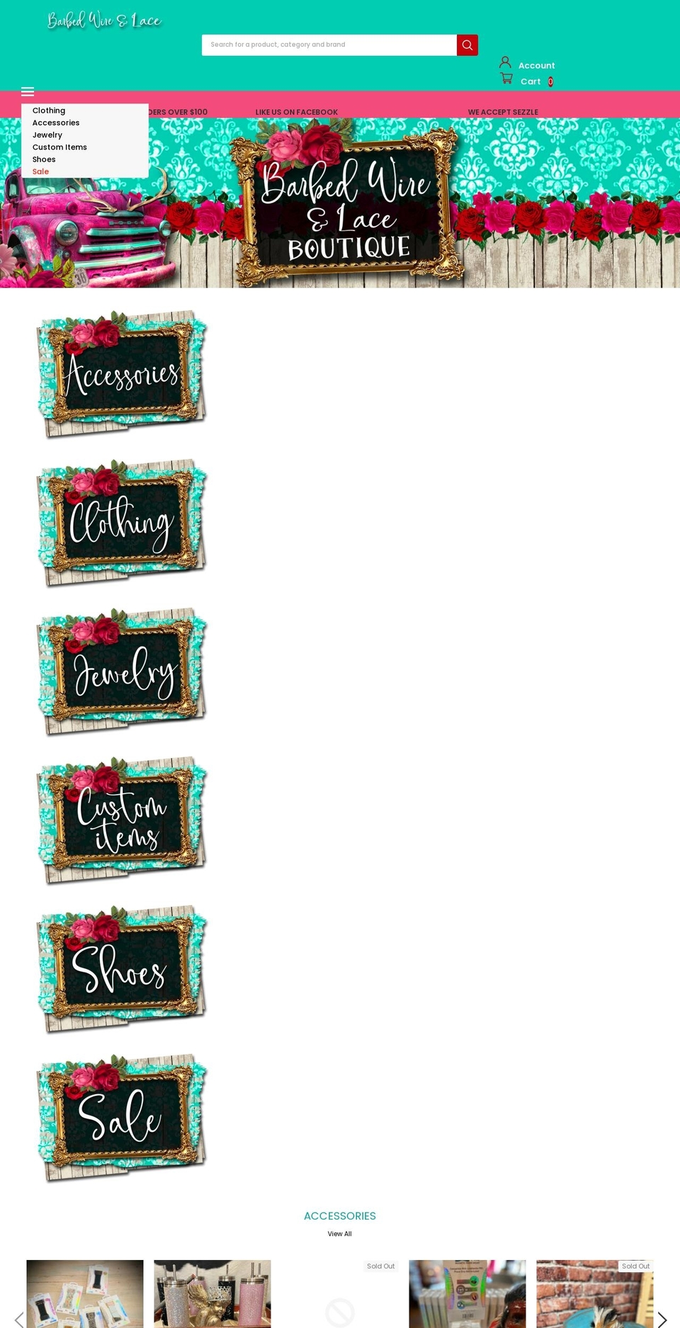 JUNKY JUNE DESIGNS Shopify theme site example barbedwirelace.com