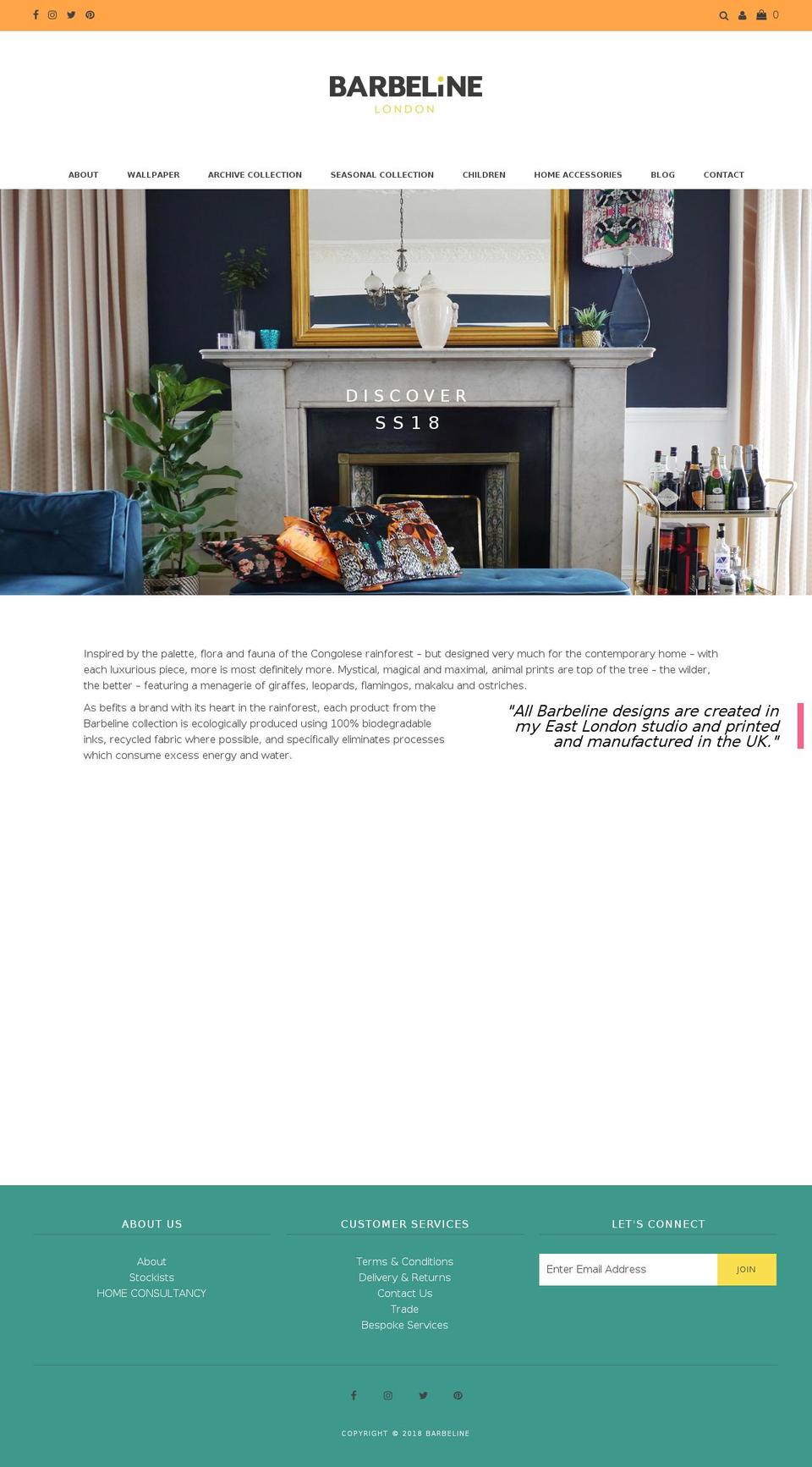 barbeline.com shopify website screenshot