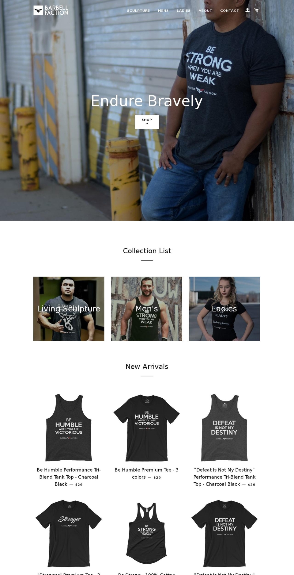 barbellfaction.com shopify website screenshot