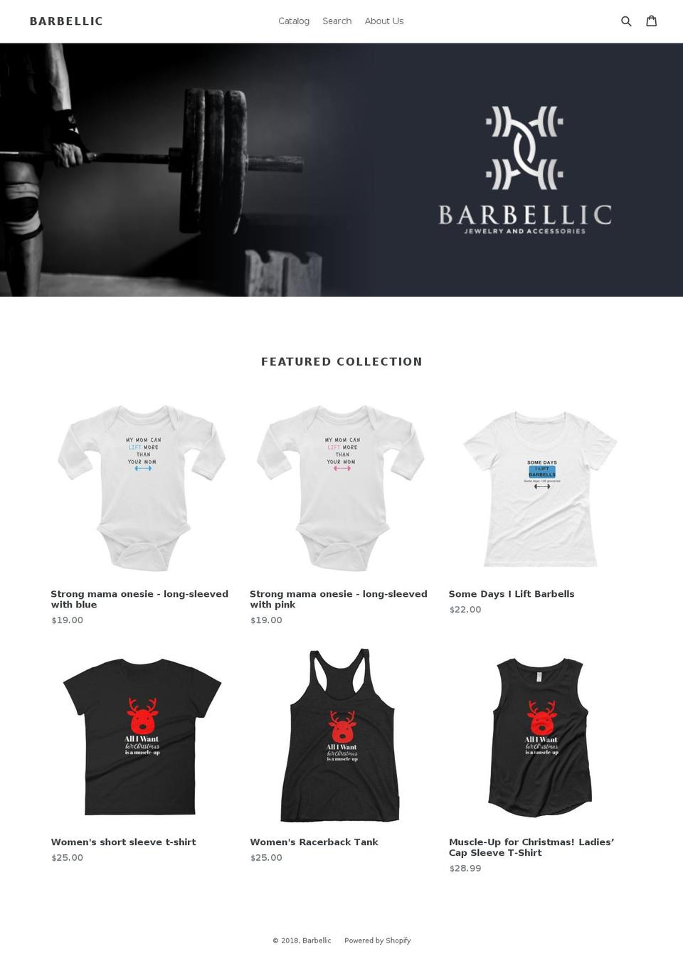 barbellic.com — Shopify storefront screenshot
