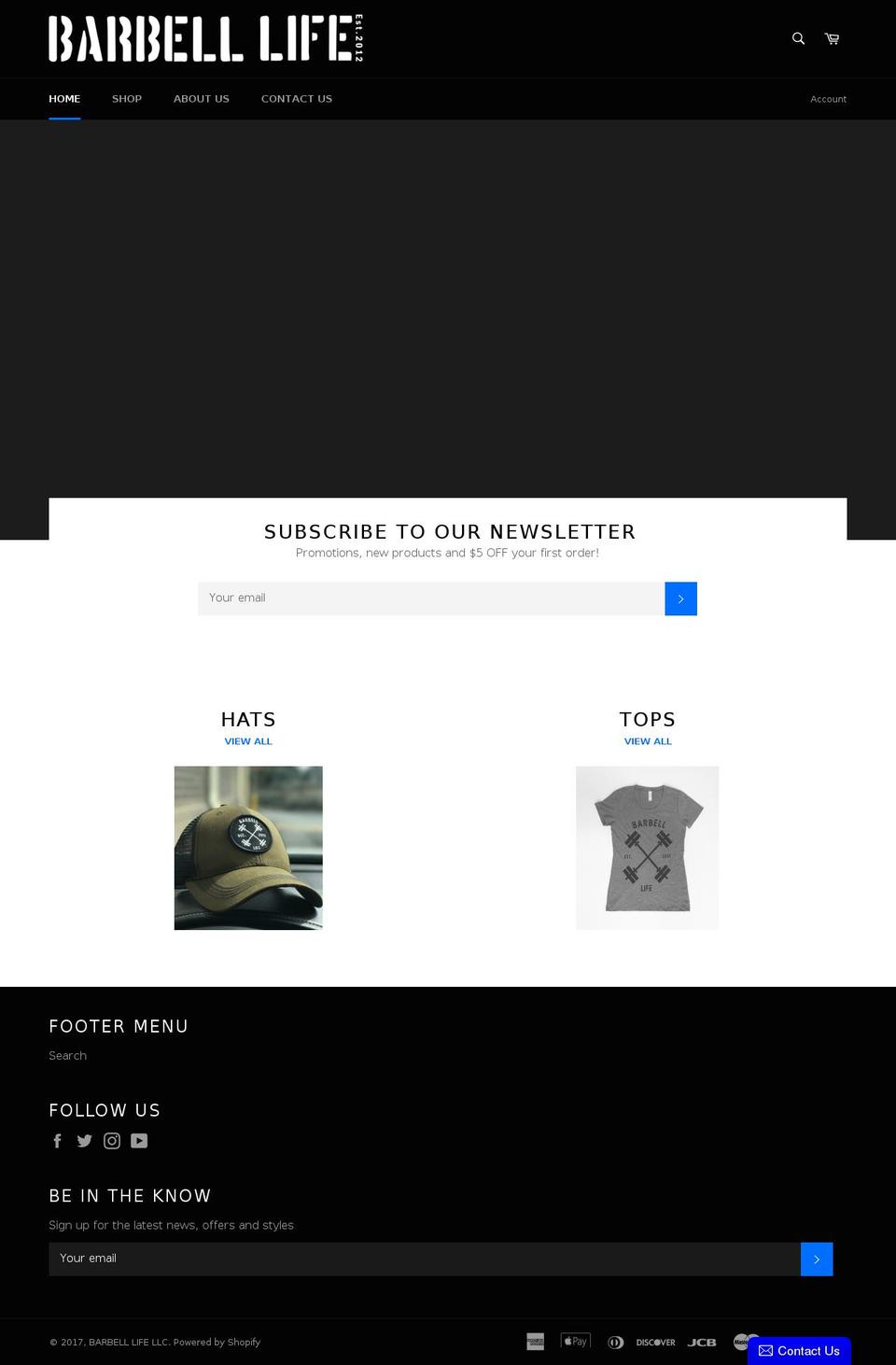 barbelllife.com shopify website screenshot