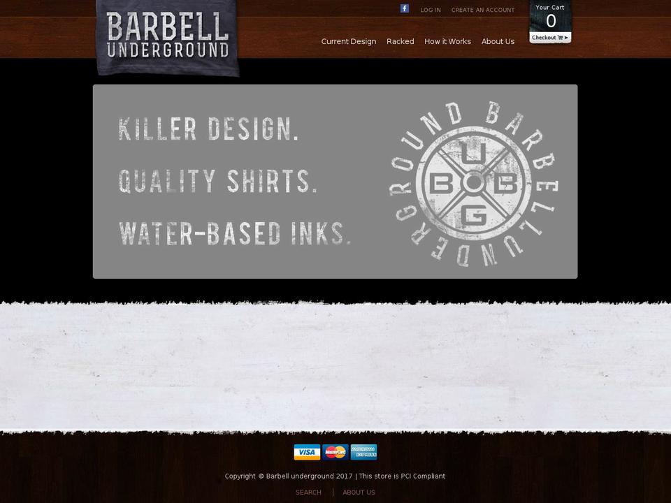 Threadify Shopify theme site example barbellunderground.com