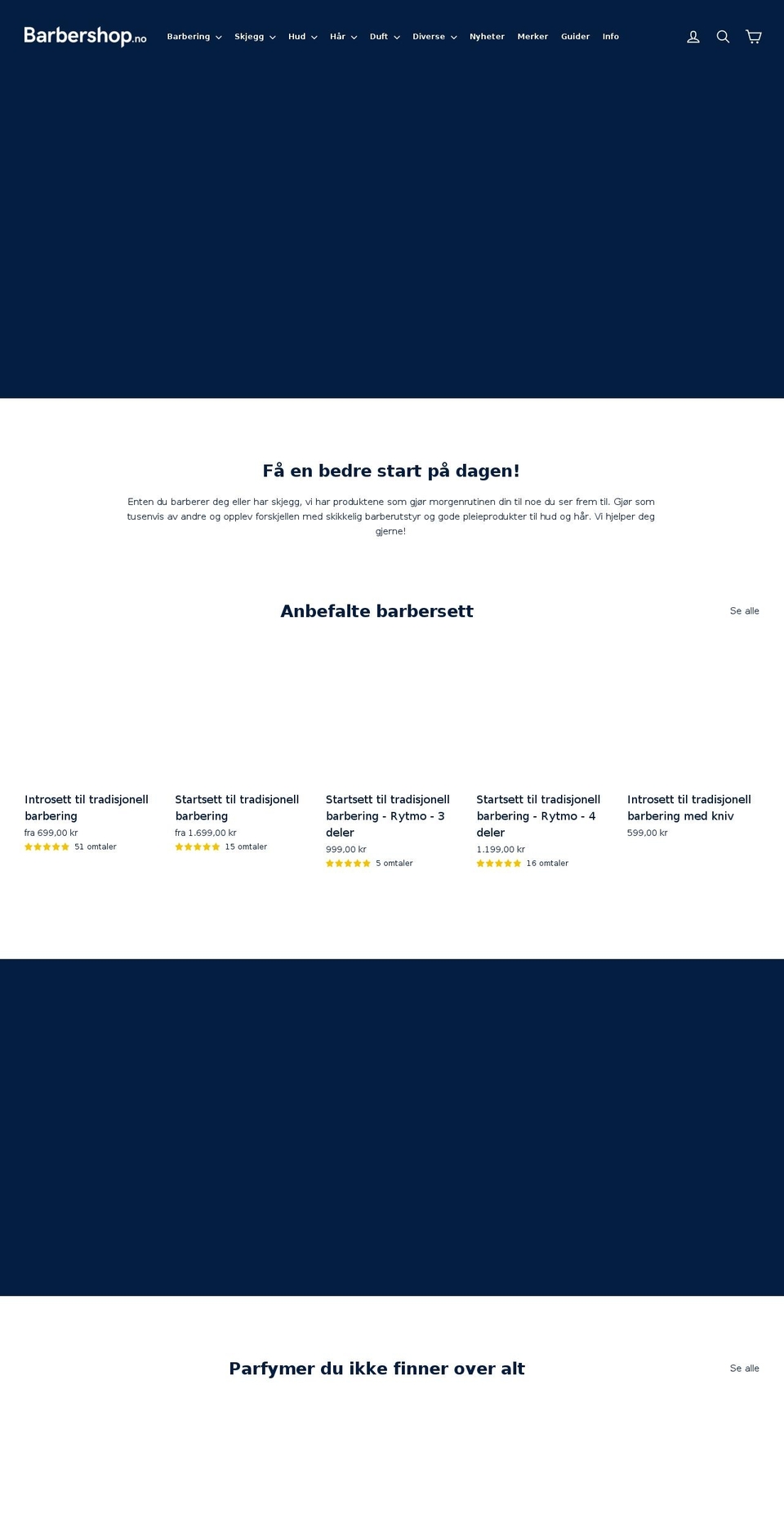 barberbutikken.com — Shopify storefront screenshot