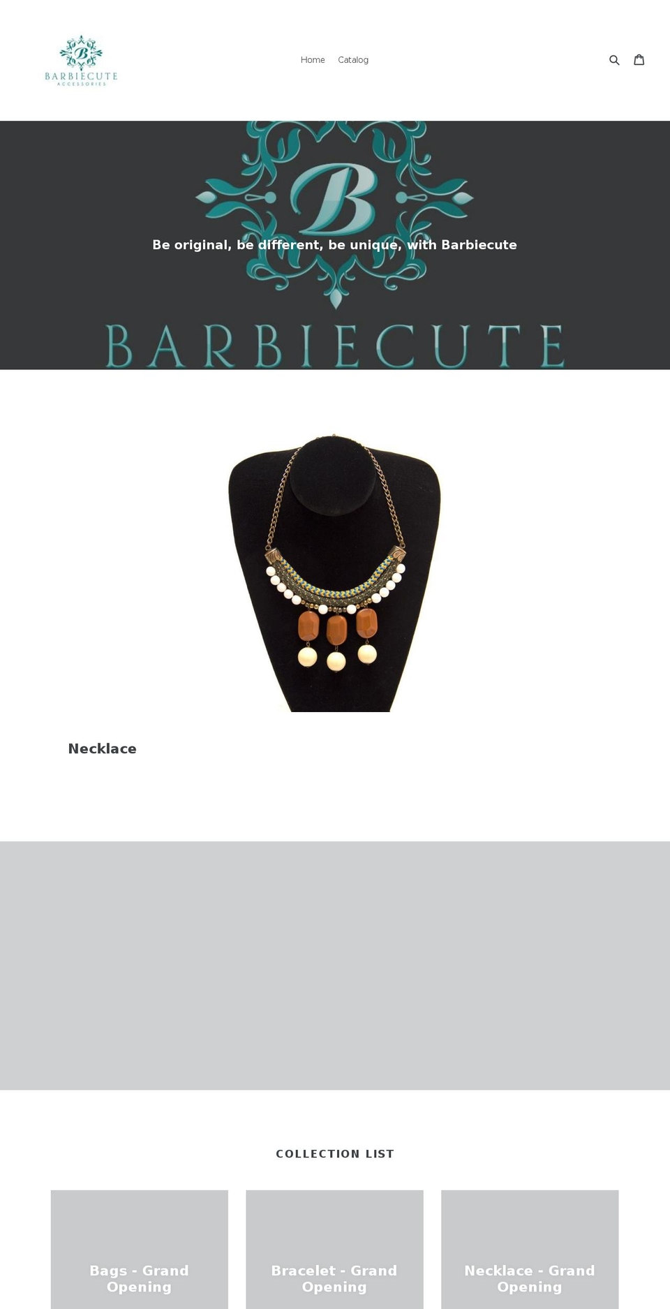 barbiecute.com — Shopify storefront screenshot