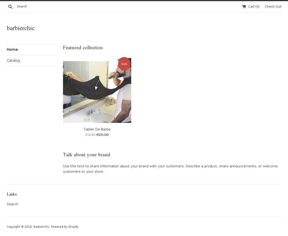 barbierchic.com — Shopify storefront screenshot