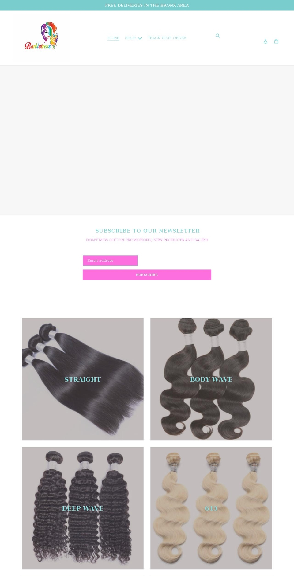barbietress.com shopify website screenshot