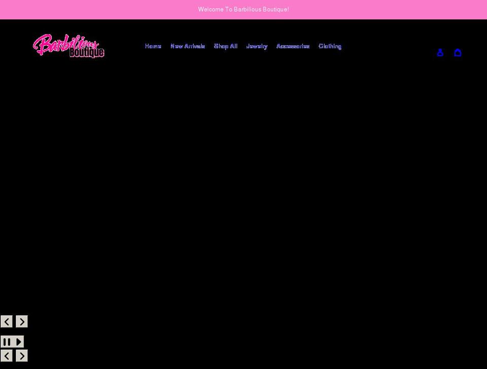 barbiliousboutique.com shopify website screenshot