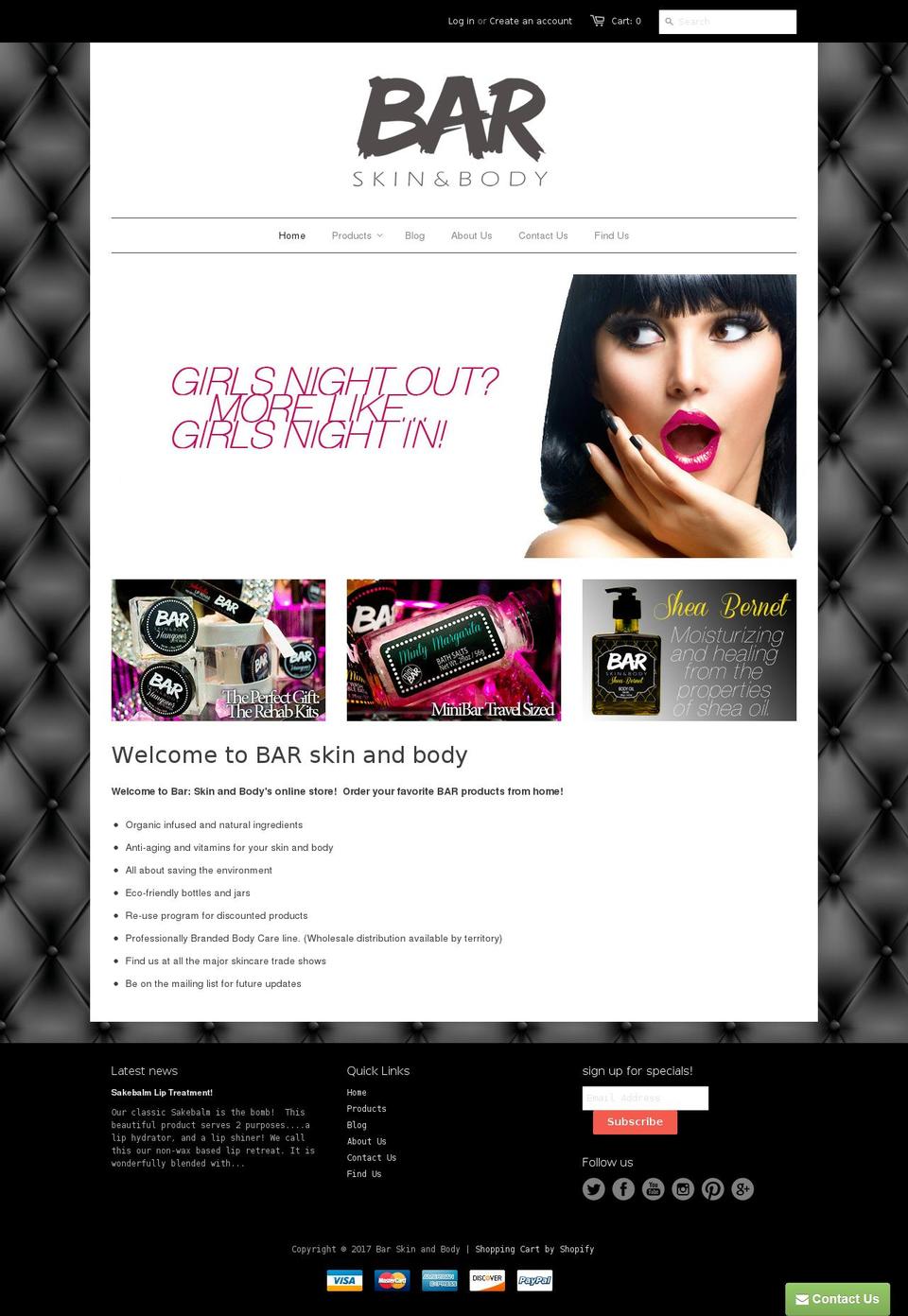 barbodycare.com shopify website screenshot
