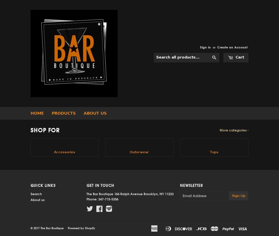 barboutiquebk.com shopify website screenshot